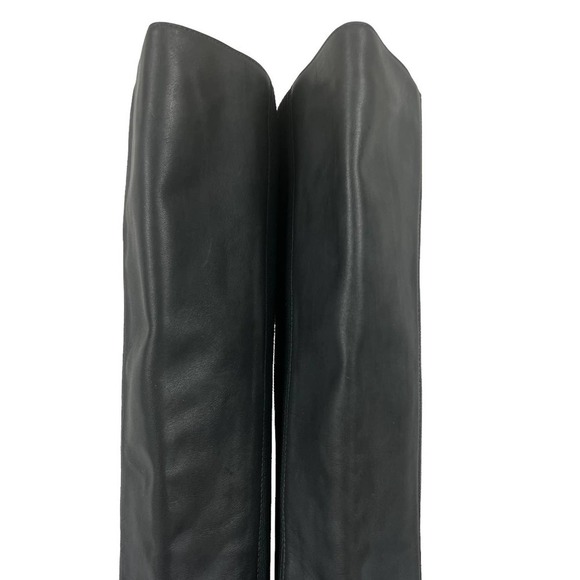 EILEEN FISHER DESTRY KNEE HIGH LEATHER BOOTS IN GRAPHITE NWOT WOMEN'S SIZE 11 - Picture 3 of 15